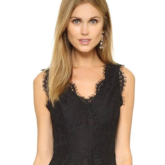 Joie Nikolina B All-Over Black Lace Dress. - Picture 3 of 9